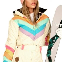 Tipsy Elves Women's Retro Rainbow Ski Suit Trending 15 Tipsy Elves Women's Retro Rainbow Ski Suit Trending