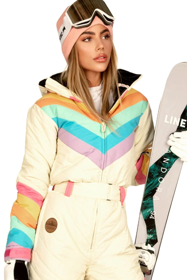 Tipsy Elves Women's Retro Rainbow Ski Suit Trending 3 Tipsy Elves Women's Retro Rainbow Ski Suit Trending