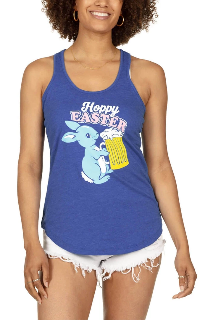 Tipsy Elves Women's Hoppy Easter Tank Top 2 Tipsy Elves Women's Hoppy Easter Tank Top