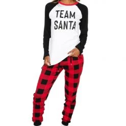 Tipsy Elves Women's Team Santa Pajama Set