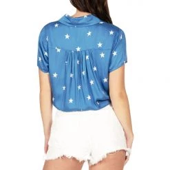 Tipsy Elves Women's Old Glory Button Down Shirt